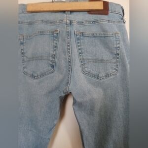 HOLLISTER MENS DISTRESSED SLIM STRAIGHT JEANS 29X30